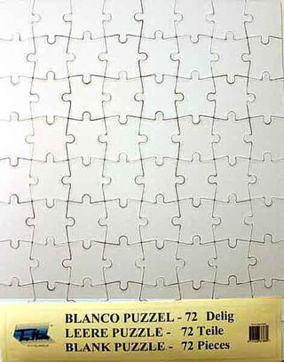 Ca. 6000x Blanco puzzel – 72 delig – 29,5 x 37cm